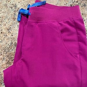 FIGS Zomara joggers in Raspberry Sorbet